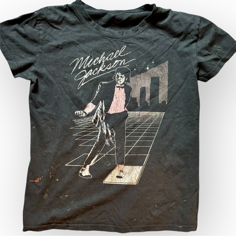 Michael Jackson Black Graphic Tee